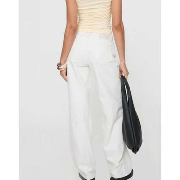 Princess Polly Lando Jean White Nwot Size 10 - Picture 6 of 10